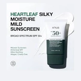 ANUA Heartleaf Silky Moisture Mild Sunscreen 50ml - Image 3