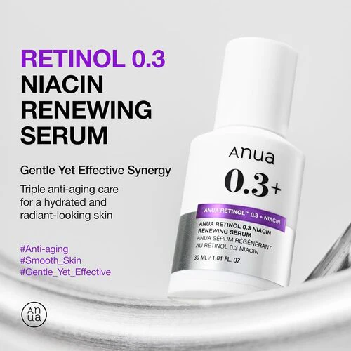 ANUA Nano Retinol 0.3% + Niacin Renewing Serum 30ml - Image 2