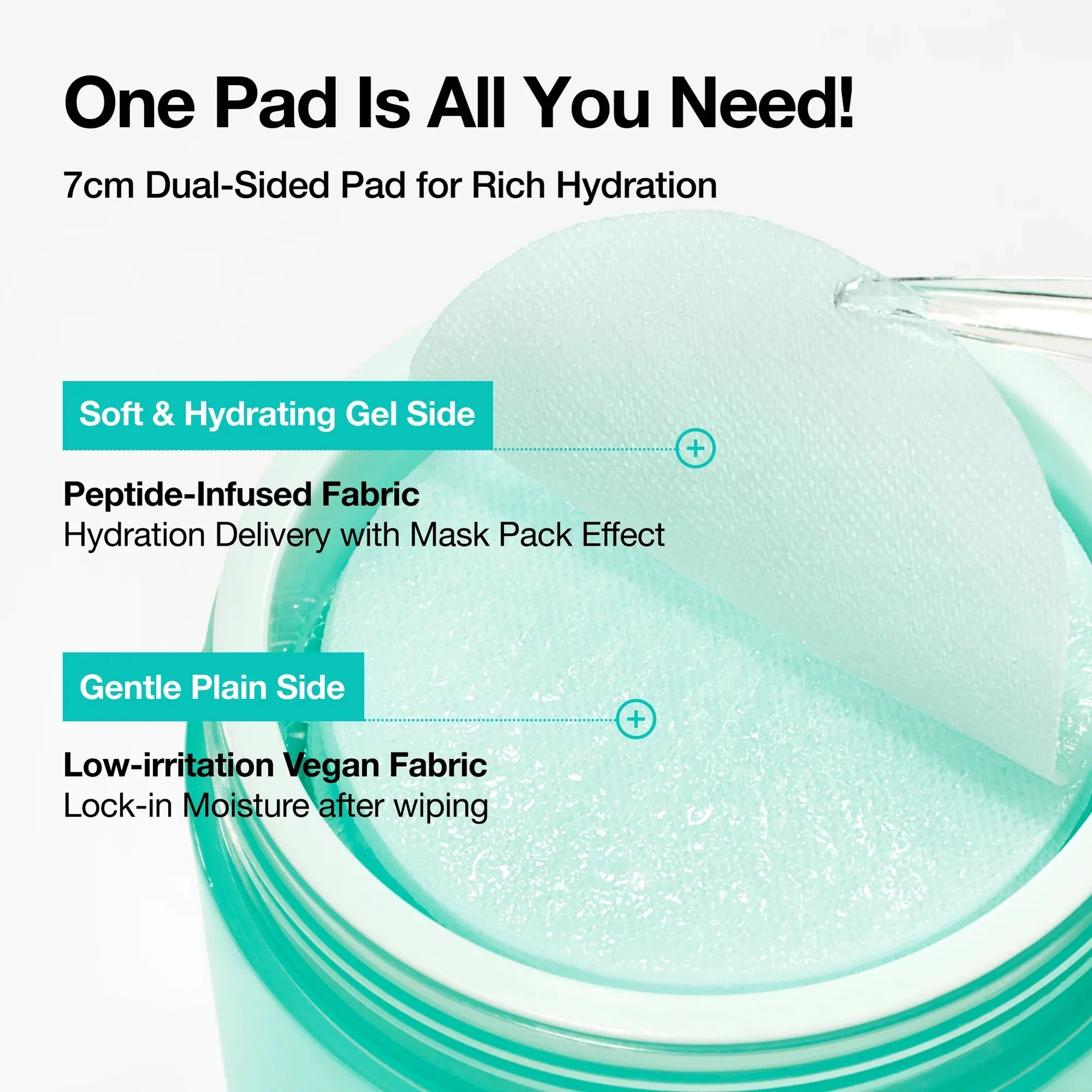 ANUA PDRN 100 Hyaluronic Acid Glow Pad (210ml / 60pads) - Image 5