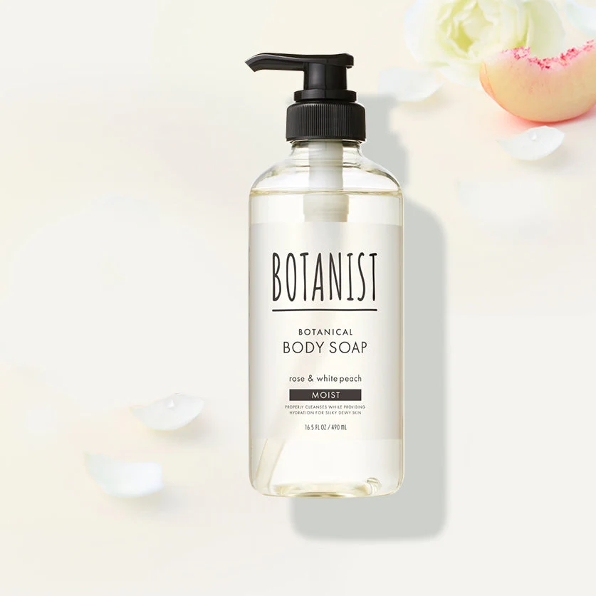BOTANIST Body Soap (Moist) Rose & White Peach 490ml - Image 3