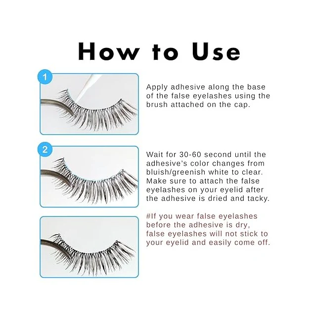 D-UP Eyelashes Glue Super Hard 502N (Clear Type) 5ml - Image 4