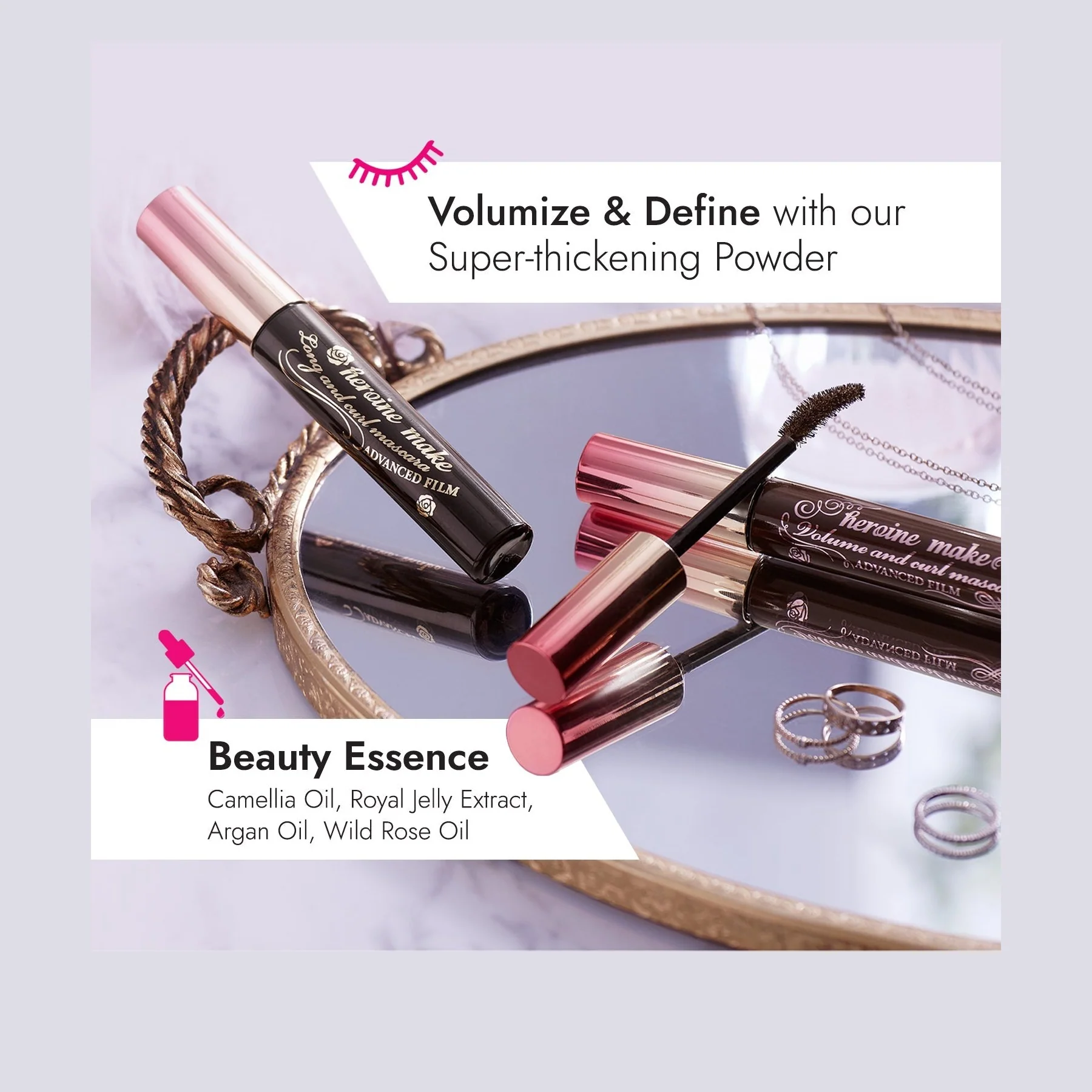 KISSME Volume & Curl Mascara Advanced Film - Image 3