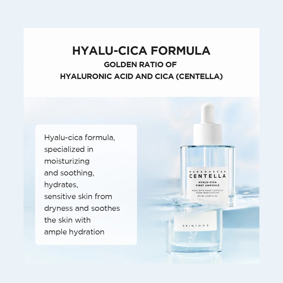 SKIN1004 Hyalu-cica First Ampoule 100ml - Image 3