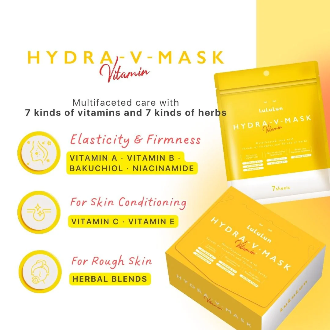 LULULUN Hydra-V Sheet Mask Vitamins (Multifaceted Care) - Image 3