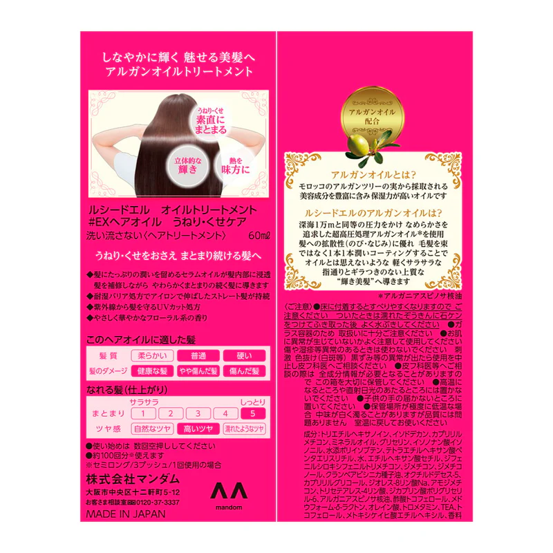 Lúcido-L Hair Treatment Oil (Frizz Care) 60ml - Image 3