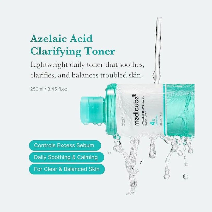 MEDICUBE Azelaic Acid Niacinamide Clarifying Toner 250ml - Image 2