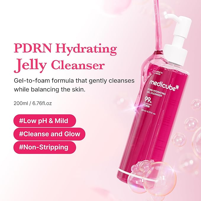 MEDICUBE PDRN Hydrating Gel Cleanser 200ml - Image 2