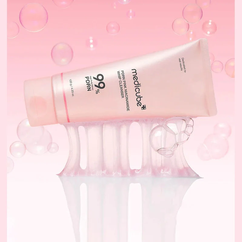 MEDICUBE PDRN Pink Niacinamide Whip Cleanser 120g - Image 4