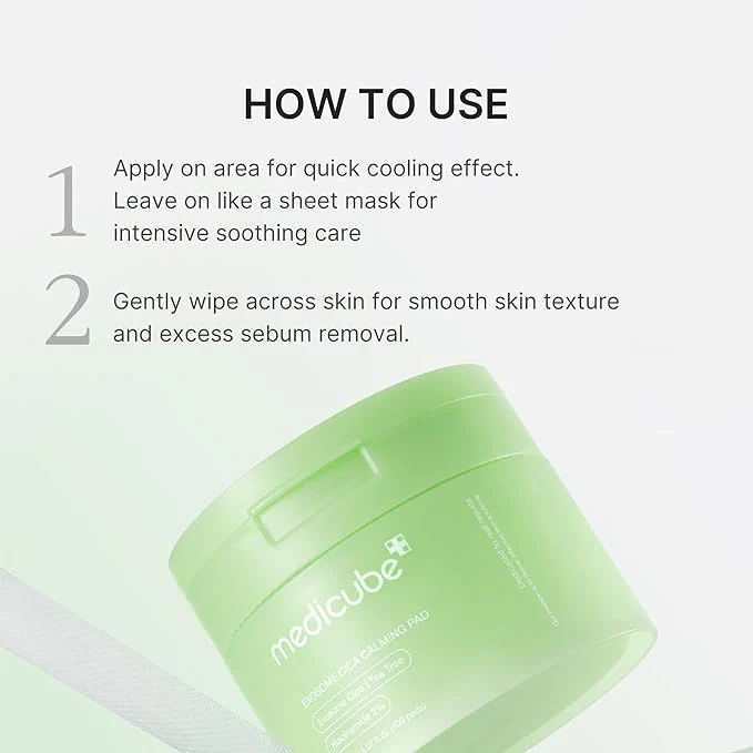 MEDICUBE Toner Pads Exosome CICA Tea Tree Calming Toner Pad (70 pads) - Image 5