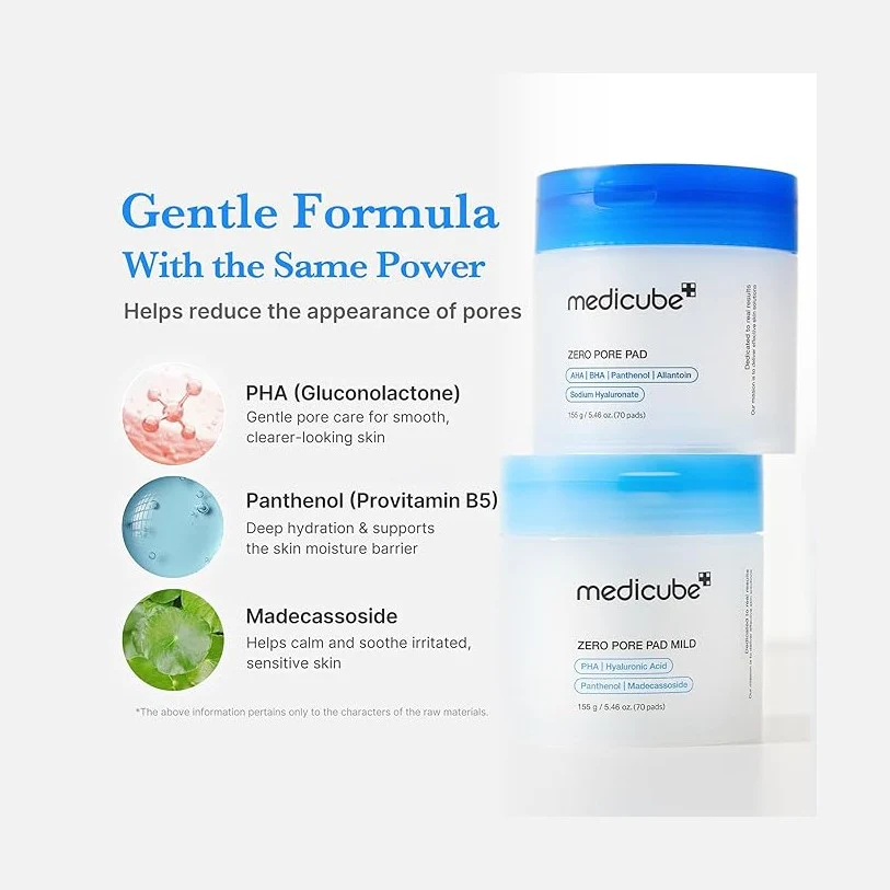 MEDICUBE Toner Pads Zero Pore Pad Mild (70 pads) - Image 4
