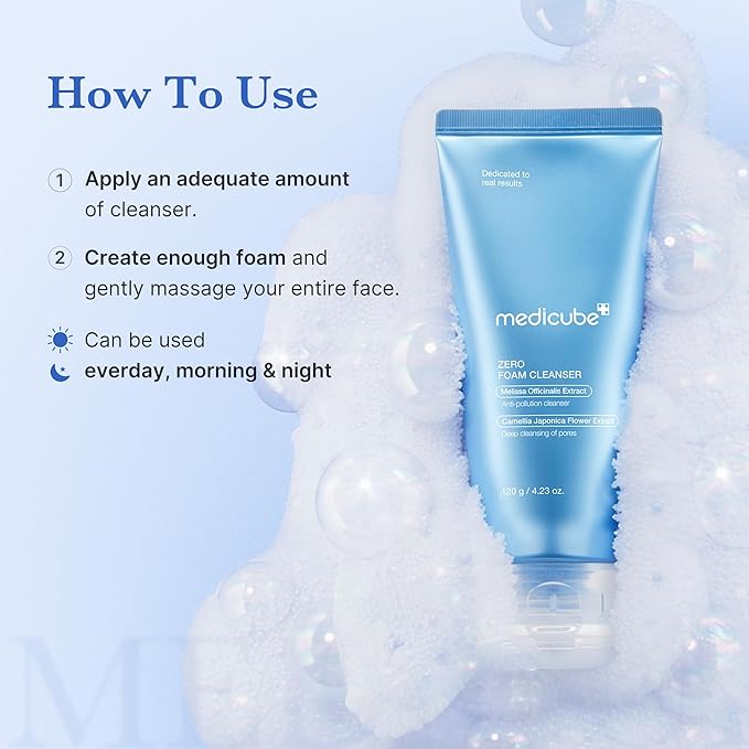 MEDICUBE Zero Foam Cleanser 120g - Image 5