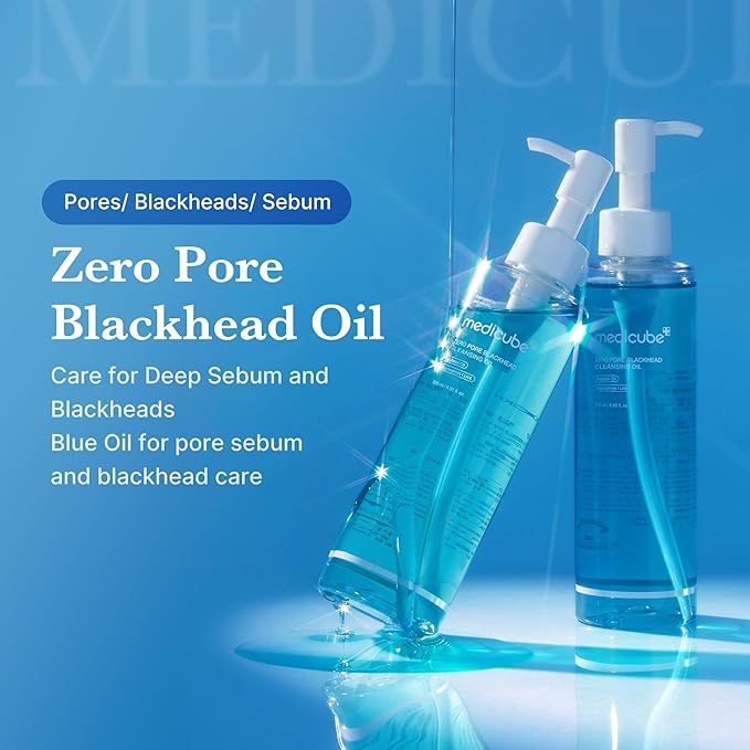 MEDICUBE Zero Pore Blackhead Deep Cleansing Oil 205ml - Image 3