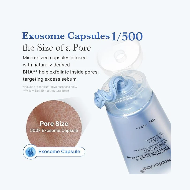 MEDICUBE Zero Pore SA Clear Capsule Cleansing Foam 120g - Image 5