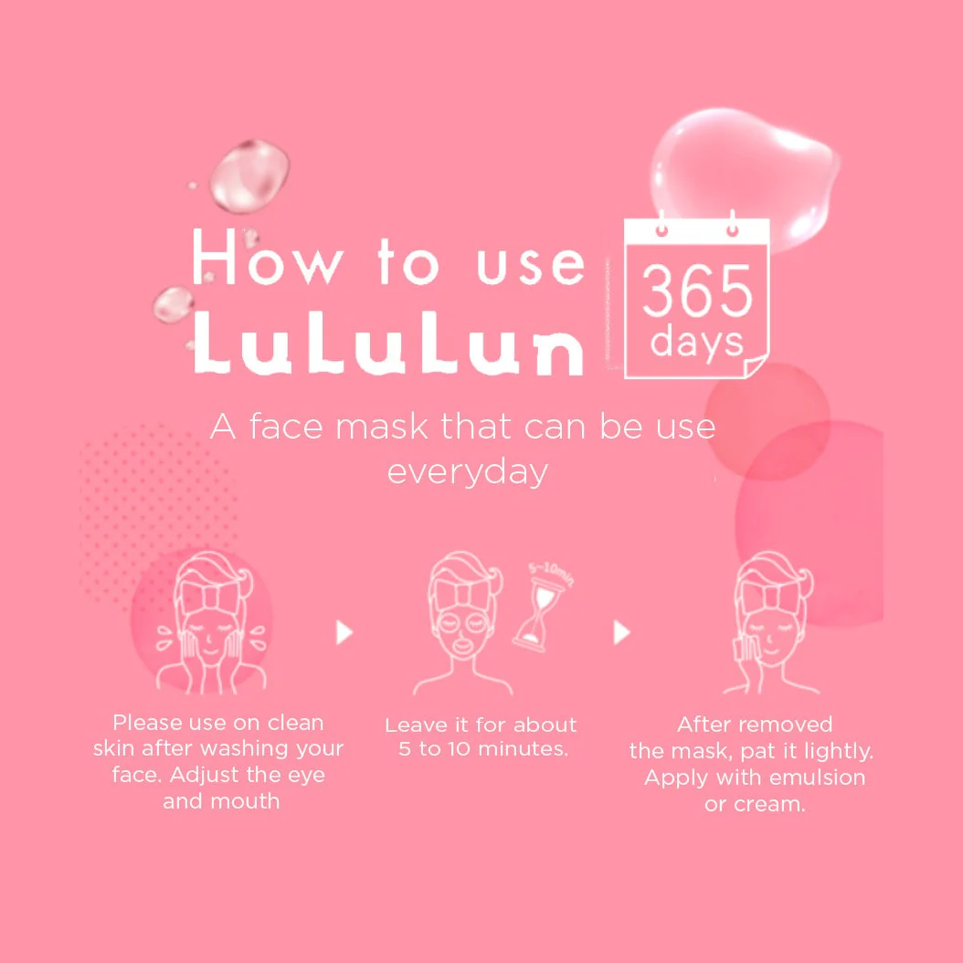 LULULUN Pure Sheet Mask EVERYS (Pink) - Image 5