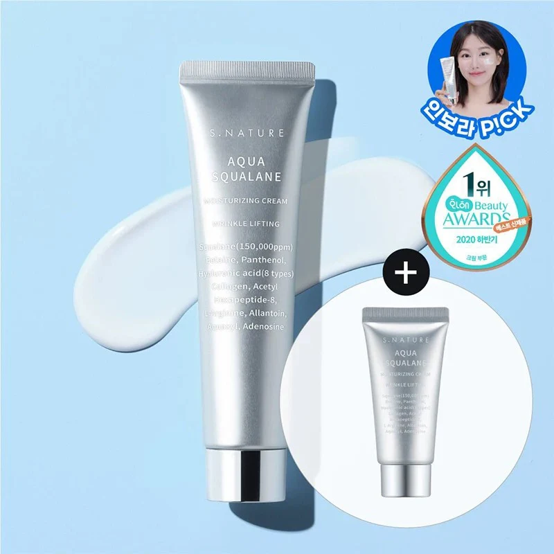 S.NATURE Aqua Squalane Moisturizing Cream 60ml + 30ml - Image 2