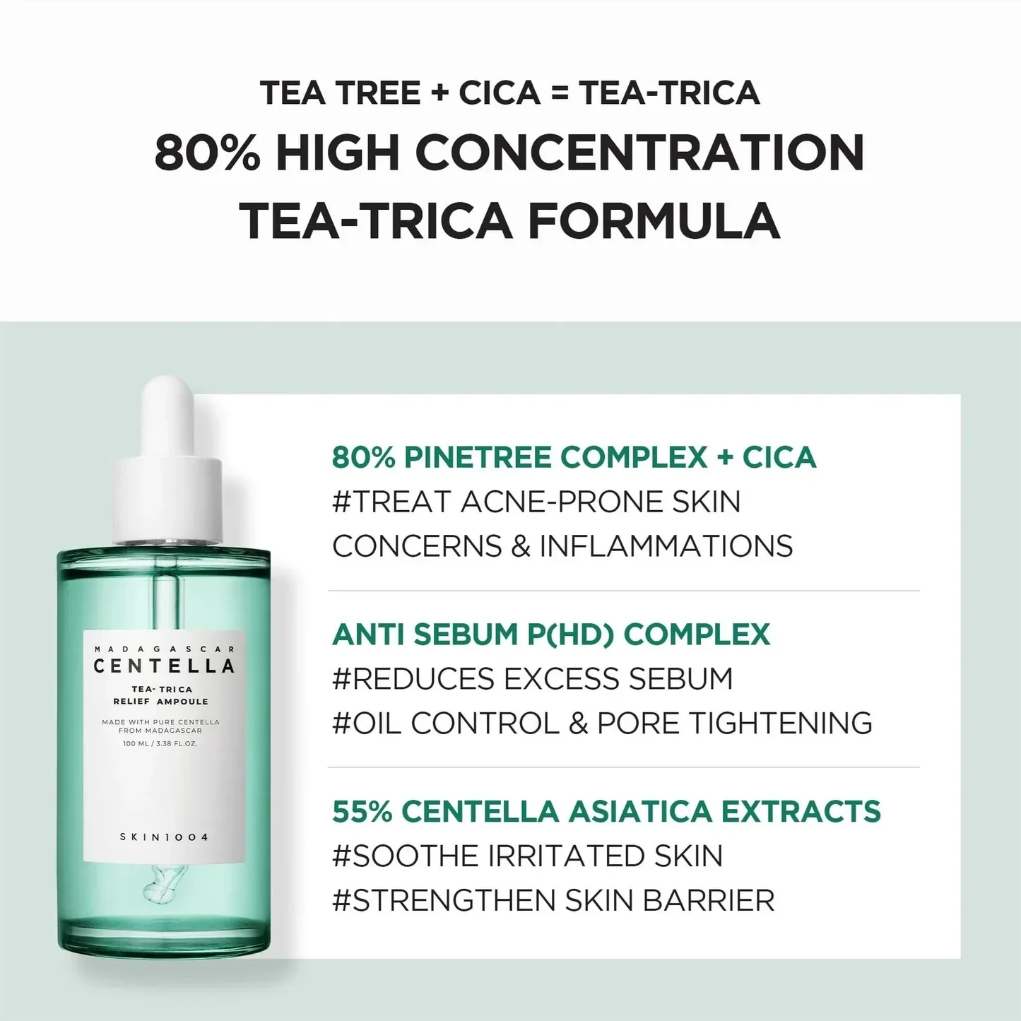 SKIN1004 Tea-trica Relief Ampoule 100ml - Image 3